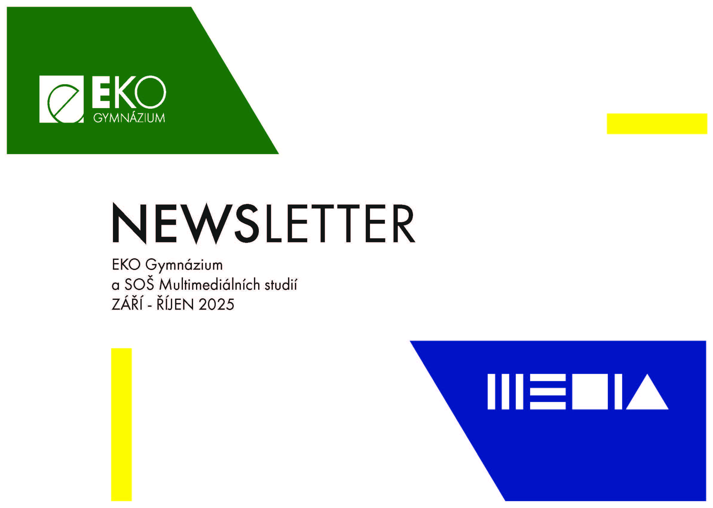 Newsletter EKO Gymnázia a SOŠ Multimediálních studií, září - říjen 2025